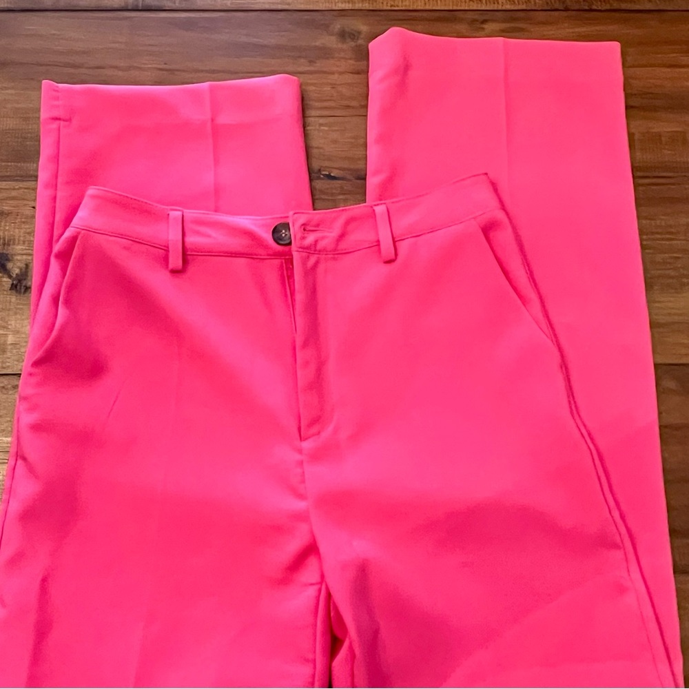 Love Tree-  Hot Pink Wide Leg, High Rise Pants